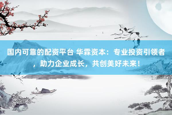 国内可靠的配资平台 华霖资本:专业投资引领者,助力企业成长,共创美好未来!